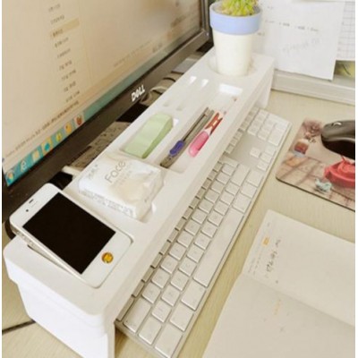 multfunction office wooden stationery desk top organizer keyboard cover
